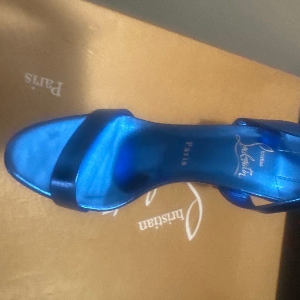 Christian Louboutin Blue Heels